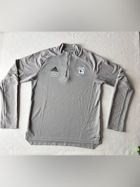 adidas AeroReady Light Grey Cardiff City Football Club Performance Top Size Med.